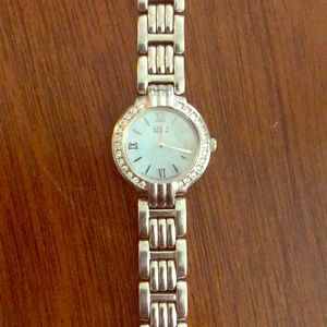 Citizen Eco Drive Silver & Rhinestone watch